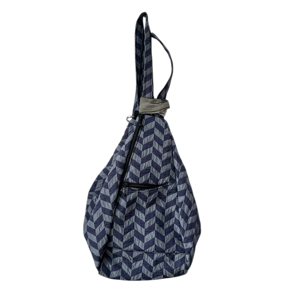 Wild West Colorado‎ Tapestry Sling Bag One Strap Backpack Blue Chevron Vintage